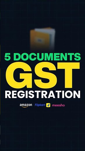 GST Registration From Home | Only 5 Documents Needed to Start E-commerce #shorts #ytshorts
