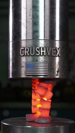 Red Hot Industrial Stack 🔥⚙️ vs Hydraulic Press 💥