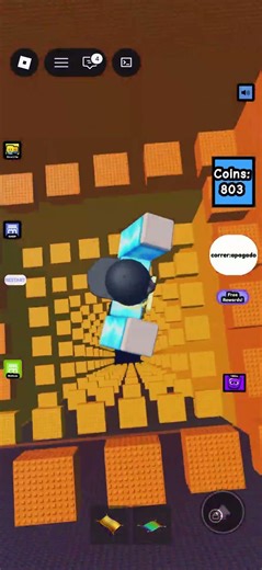 Fall from a sky part 2 #roblox #dropper #rainbow