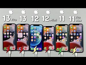 iPhone 13 vs 13 Pro vs 12 vs 12 Mini vs 11 vs 11 Pro Max Battery Charging Test | Fast Charging Test