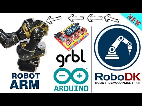 Robodk for GRBL (Gcode) - Robot ARM - RoboDK Arduino GRBL - Robot GRBL Arduino -Robot 3D Printing