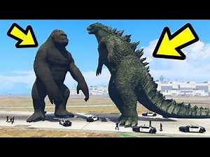 GTA 5 - GODZILLA vs. KING KONG!!