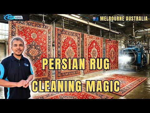 Inside Melbourne's Top Rug Cleaning Factory | Azmo Rug Wash Full Process & Owner Interview