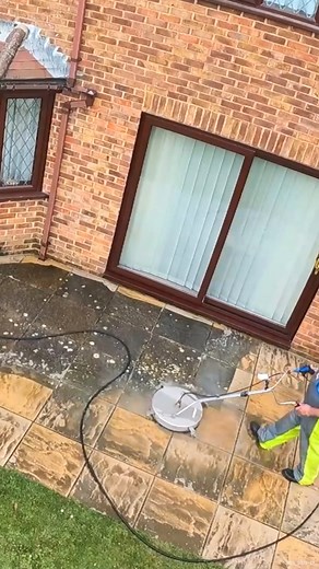 Washing a Checkerboard Patio | Mr. Jet Washing