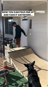 Skateboarding adventures: Conquer the portable half pipe anywhere!