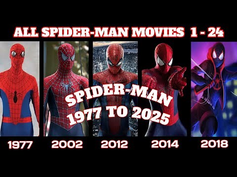 All Spider Man Movies 1977-2025 #marvel #mcu #spiderman