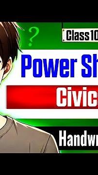 Power Sharing Notes Class 10 CBSE | NCERT Handwritten Notes | SST civics Chapter 1