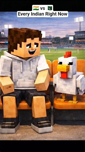 India vs Pakistan T20i World Cup Match 2026 #shorts #animation #indvspak #cricket #minecraft
