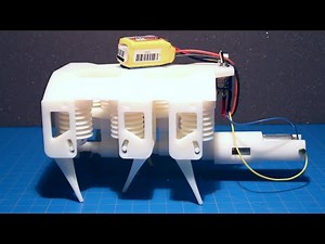 3D printer produces robot that gets up and walks away