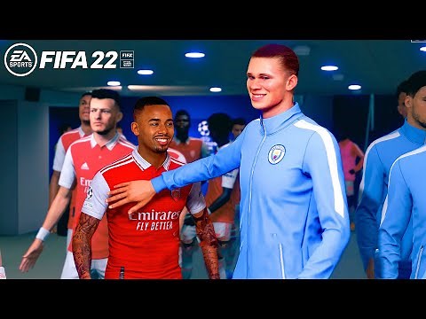 FIFA 22 | Arsenal Vs Manchester City Ft. Jesus, Haaland, | Premier League 22/23 | 4K Gameplay