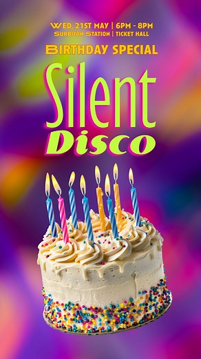🎂 Happy 187th Birthday to Surbiton Station! 🎂 To celebrate nearly two centuries of railway history, we're throwing a Silent Disco right at the station! 🎶 Let’s honour our railway heritage in style—with music, dancing, and community spirit. 📍 Surbiton Station, Ticket hall 🗓️ 21st May, 6pm - 8pm 🎟️ Tickets here: Link in Bio It’s going to be track-stoppingly fun 🚉✨ #Surbiton187 #Railway200 #SilentDisco #CommunityRailWeek #TrainParty | The Community Brain