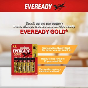 Powerless? Not you.  Get all-around battery performance with 푬푽푬푹푬푨푫풀 푮푶푳푫® - the perfect match for low to mid drain devices like remotes, calculators and toys. With a Quality Seal for trusted power ✅, this is a budget-friendly option that keeps your everyday devices reliably powered up. | Eveready Singapore | Facebook