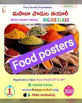 All Food Posters Here....Hurry upto register 🥰