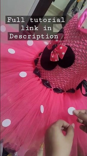 Tutorial EASY Minnie mouse Tutu Dress For Girls