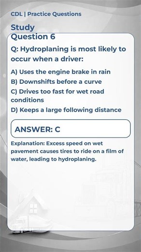 CDL Practice Test Question #006