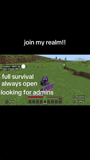 Join My Minecraft Realm for Full Survival Experience!
