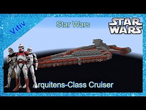 Star Wars Arquitens-Class 'Republic' Light Cruiser in Minecraft - Tutorial