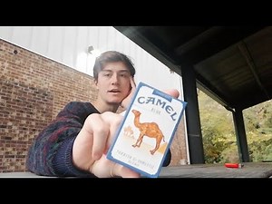 ASMR Smoking a Camel Blue Cigarette with Nature Sounds