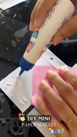 Mini paper wallet🥹💗 #diy #trending #shorts #minivlog #wallet