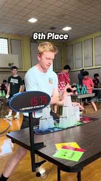 Very fast cup stacking!⚡️ #sportstacking #cupstacking #speedstacking #fast #speed