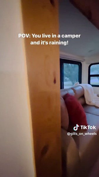 Spotting a Deer Through the Window | Enjoying Texas Rain Inside Our Camper!