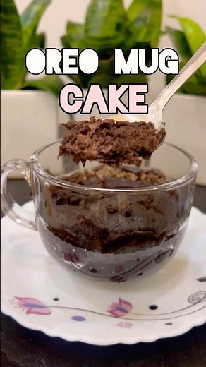 Oreo Mug Cake in 2 Minutes | Chocolate Surprise Inside 🍫Eggless 2-Min Recipe