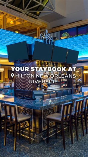 When game time turns into getaway at Hilton New Orleans Riverside, consider it an OT win. https://hil.tn/5vxcz2 #Football #NewOrleans #Playbook #Highlights | Hilton Hotels & Resorts