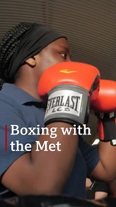 In an effort to try and regain public trust, the Met Police have been helping young women in Peckham learn boxing to try and steer them away from being groomed by gangs. | BBC London