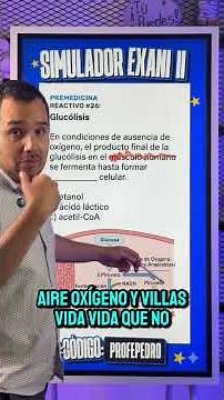 Metabolismo y respiración celular en Premedicina del Exani II - Así te lo preguntan