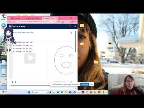 Learning how to draw on the computer.