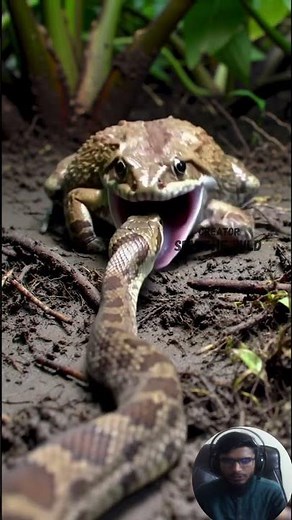 Fearless Frog Hunts Snakes! Incredible Wild Encounter Where Size Doesn’t Matter Nature’s Little War