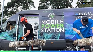 37 reactions | Strongman vs Power Van! Watch all-electric IVECO...