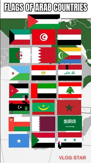 Arab Countries National Flags #ArabicFlags #ArabFlags #Flags #Muslim