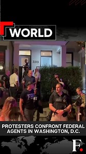 #FPReels: Watch: Protesters Confront Federal Agents, Including FBI, In Washington, D.C. About 100 people gathered to protest in Washington, D.C., on Sunday night as federal agents were seen searching a house. The protesters banged spoons on pots and chanted, “Get out of our neighborhood” and “Quit your job.” | Firstpost