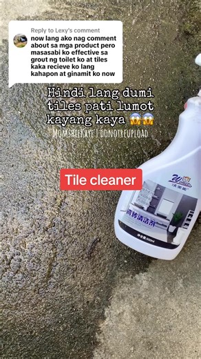 Grabe tong tile cleaner na to di lng tiles ang kaya nyang linisin pati lumot ng semento. #tilecleaner #tilecleaning #fyp #trending #viral