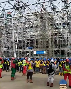 6.9K views · 134 reactions | The roof framing of the Jakarta  International Stadium employed a hydraulic strand jack system, which is a method of lifting vertical steel by using a strand jack and an oil pump. Credit to: @jktintstd Id_@dmin | ASIA Records | Facebook