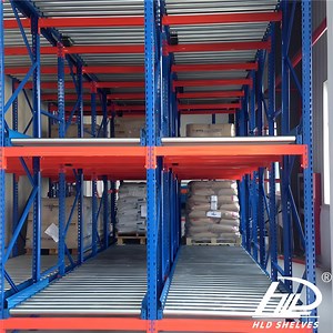 [Hot Item] Industrial-Grade Gravity Steel Flow Racking for Warehouse Storage Solutions