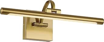 DESOOP Brass Picture Lights for Wall Hard-Wired LED Picture Lighting Dimmable Art Light Gallery Lighting for Wall Portraits Artwork 15.75 inch 7W Warm White