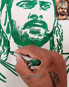 Witness the power and emotion of Baahubali Prabhas through this Epic Art Video! #Baahubali #Prabhas #EpicArt #FanArt #BaahubaliArt #PrabhasFans #ArtVideo #PortraitSketch #IndianArtist #BaahubaliSketch #PrabhasDrawing #EpicDrawing #CreativeArt #CinematicArt #ArtistHarrsha | Dr.Harrsha Artist