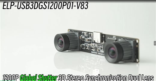 Watch 120fps Global Shutter USB Camera Module Dual Lens Webcam on Amazon Live
