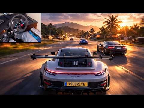 Porsche 911 GT3 RS VS Extream Track Toys - Forza Horizon 5 Logitech G923 Steering