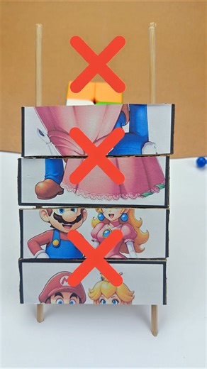 Super Mario Galaxy Cardboard Game 🔥 Flip Challenge You Must Try!#puzzle #game