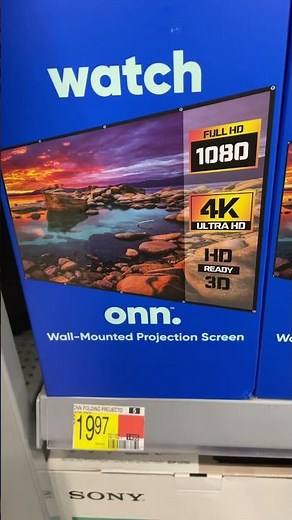 ONN 120 inch Projector Screen!