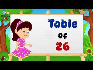 Table Of 26 | Learn Multiplication Table | Table For Kids | Kids Table | E-Learning Studio