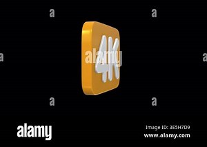 4K Quality Icon Rotating on a Transparent Background. Seamless Loop. 4K Stock Video Footage - Alamy
