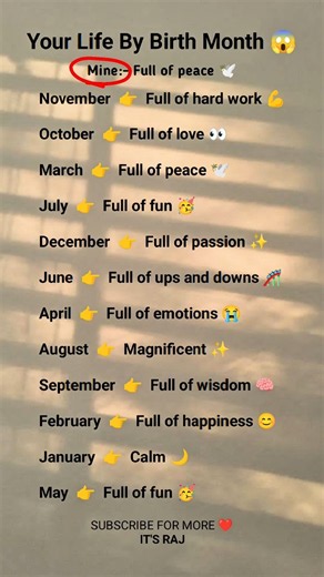 What Is Your Life Like? 😳 Your Birth Month Knows!
