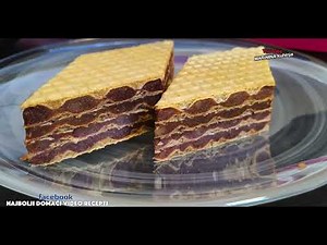 Najlepše oblande / oblatne sa kremastim filom od čokolade i oraha