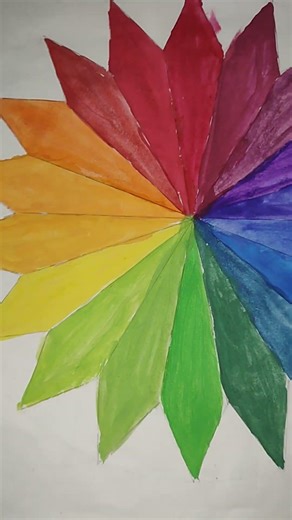 easy drawing of color mixing and in wheel #art #art #artinstruction #drawingstyles #colors #goodart