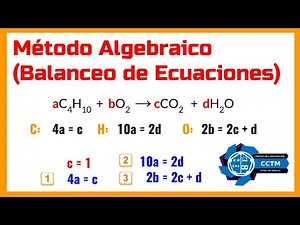 ¿Cómo balancear ecuaciones con el método algebraico?