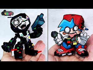 [FNF] Making Corrupted Tankman & BF Sculptures Timelapse [Corrupted Night]- Friday Night Funkin' Hgu